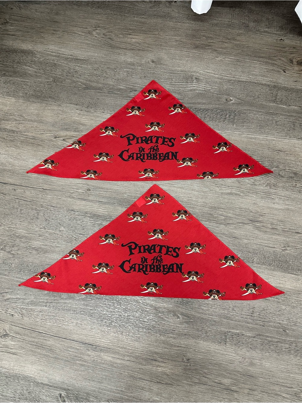 Pirates of the Caribbean Red Kids Bandana Tie - Set of 2 Disney cruiseline